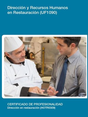 cover image of UF1090--Dirección y recursos humanos en restauración